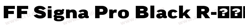 FF Signa Pro Black R字体转换